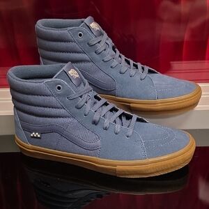 Vans Skate Sk8-Hi Vintage Blue Gum Men’s 8 Women's 9.5 New w/ Box